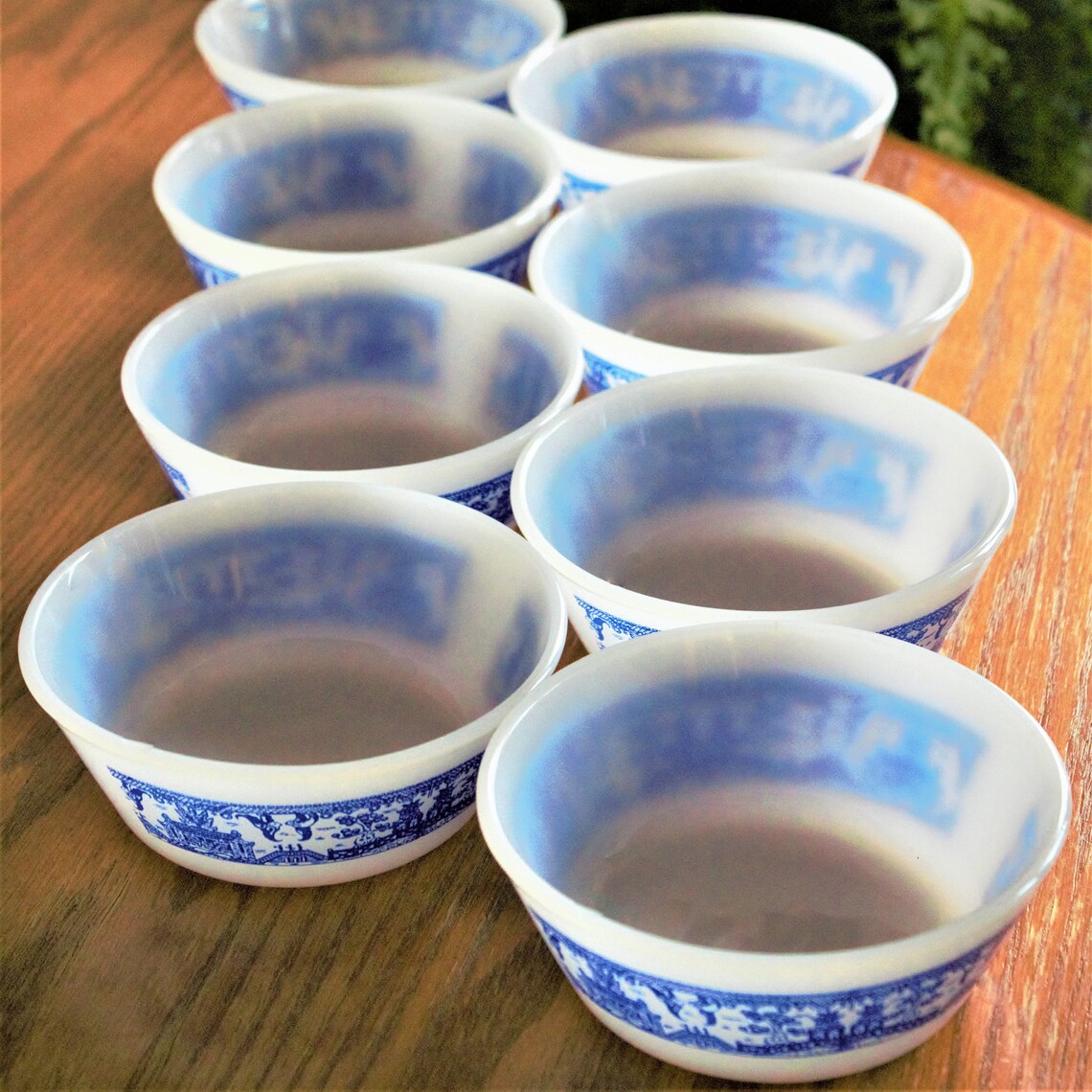 Vintage Federal Blue Willow Bowls (Set of 4) - Dessert Fruit Cereal