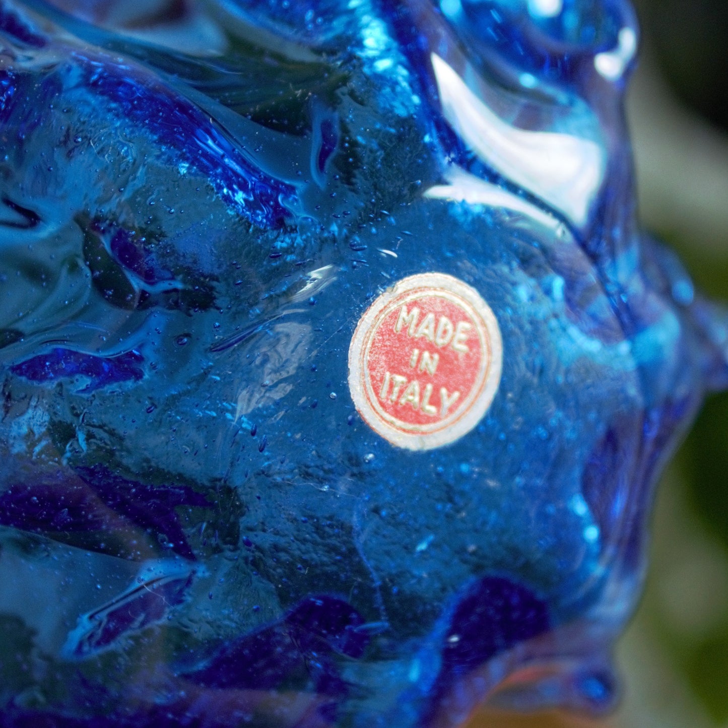 Italian Handblown Glass Votives: Cobalt Blue Candle Holders, Set of 3