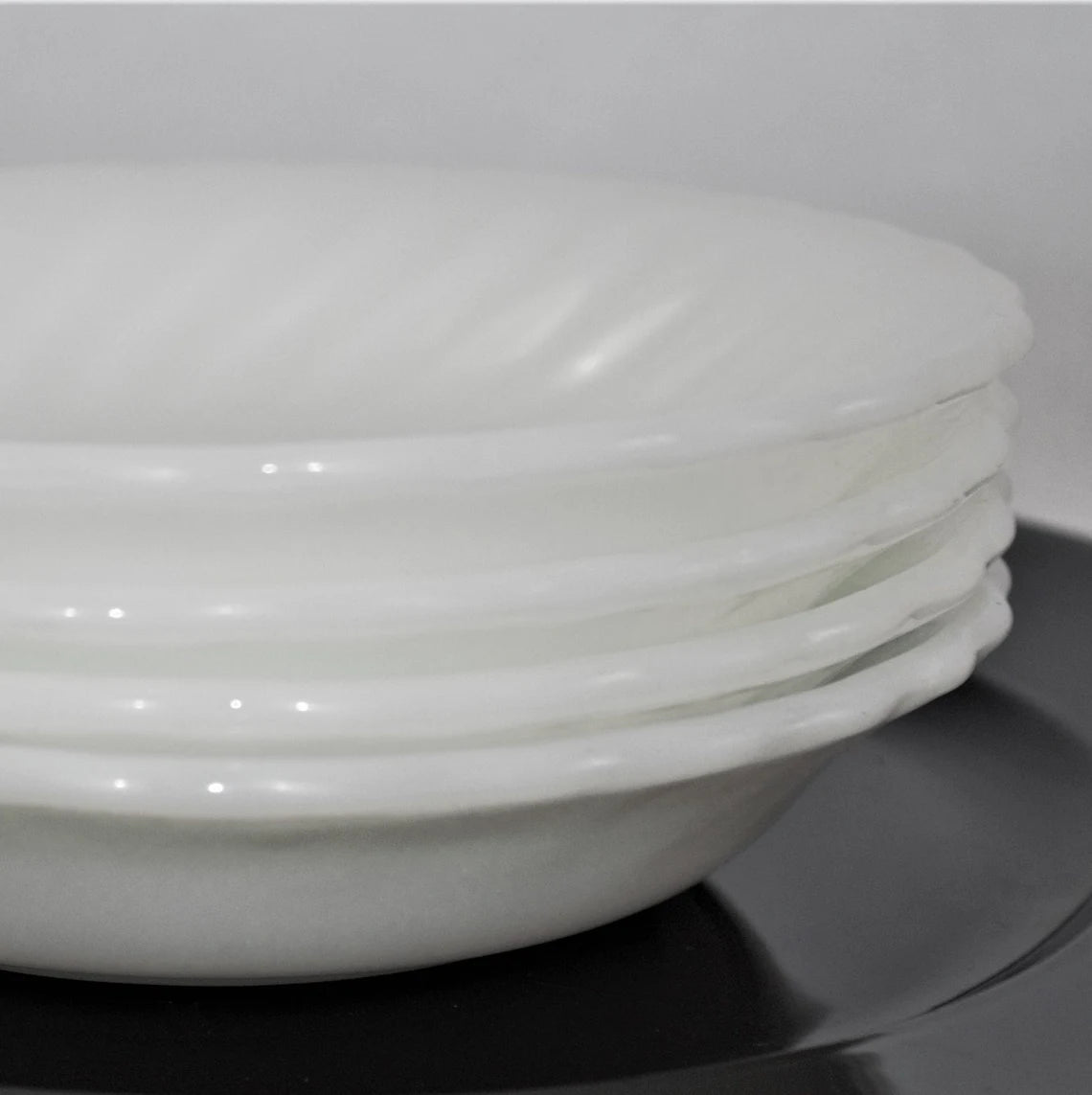 Vintage Fire King Milk Glass Bowls, Set of 4 - Anchor Hocking Ovenproof