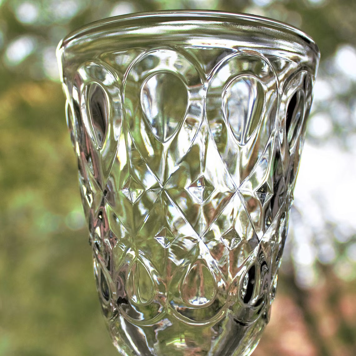 Vintage La Rochère French Cocktail Glasses – Set of 2 Le Lyonnais Crystal-Style Goblets