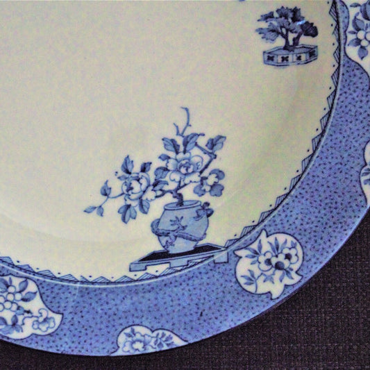 Vintage Woodsware Tsing Bowl Set of 3: Blue Geisha Girl Soup Bowls, England