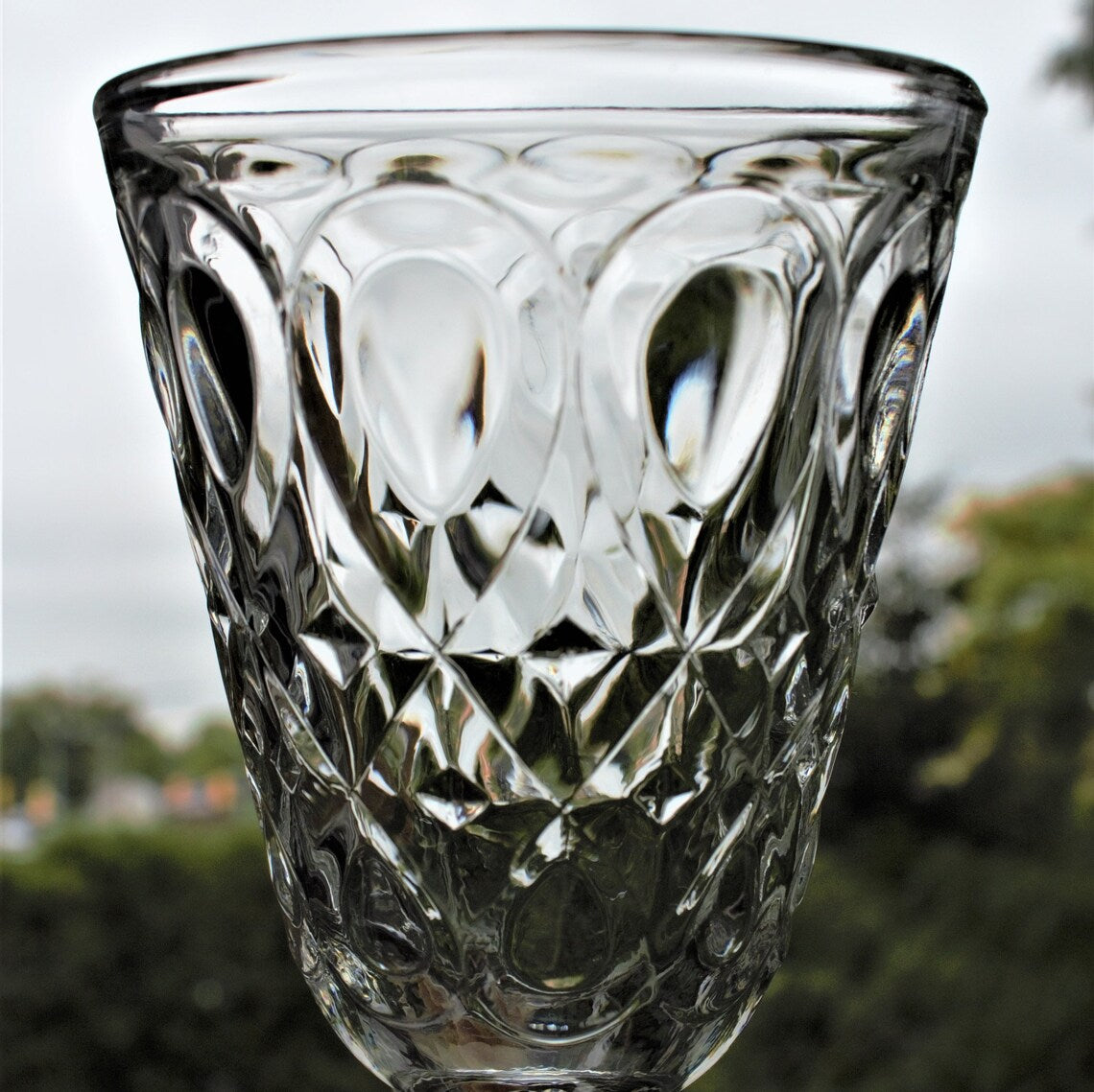 Vintage La Rochère French Cocktail Glasses – Set of 2 Le Lyonnais Crystal-Style Goblets