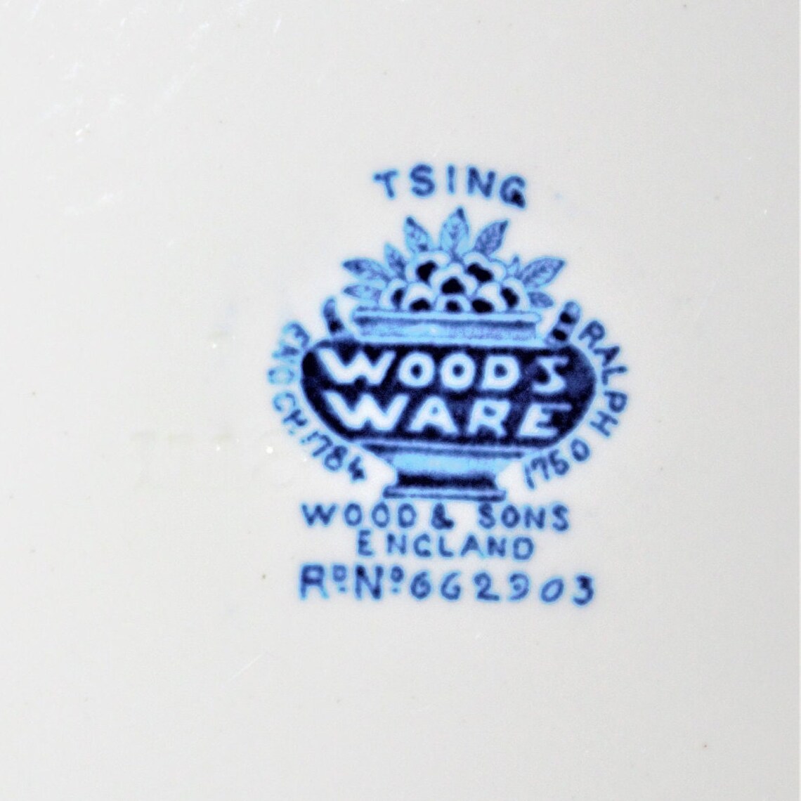 Vintage Woodsware Tsing Bowl Set of 3: Blue Geisha Girl Soup Bowls, England