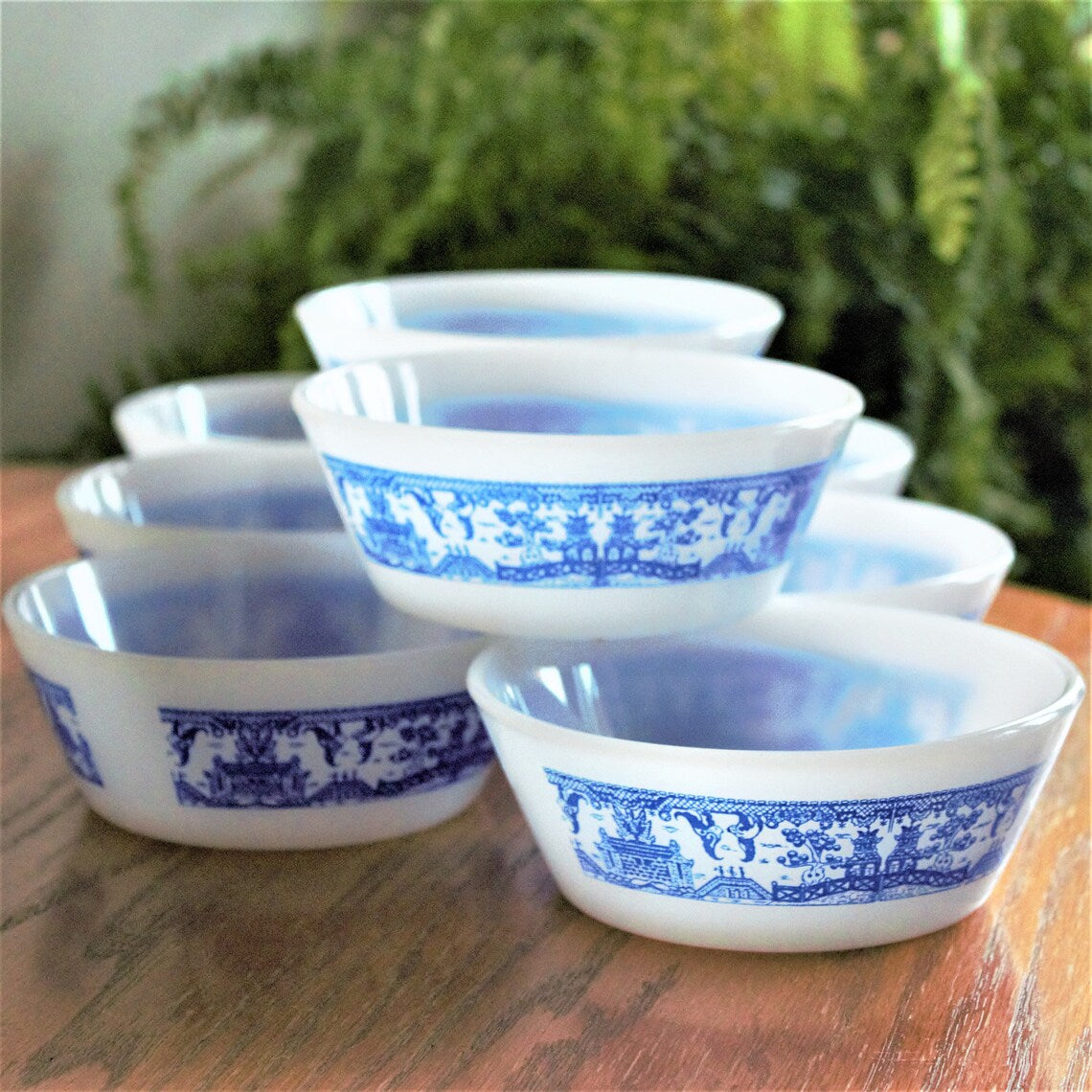 Vintage Federal Blue Willow Bowls (Set of 4) - Dessert Fruit Cereal