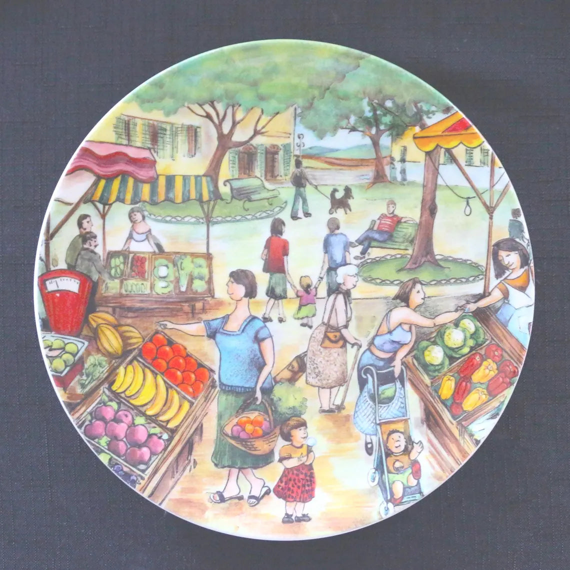 Italian Plates, 4 Brunelli Plates, Made in Italy Plates, Italian Appetizer Plates, Assorted Italian Plates, Unique Home Decor