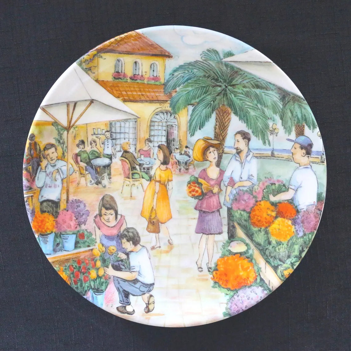 Italian Plates, 4 Brunelli Plates, Made in Italy Plates, Italian Appetizer Plates, Assorted Italian Plates, Unique Home Decor