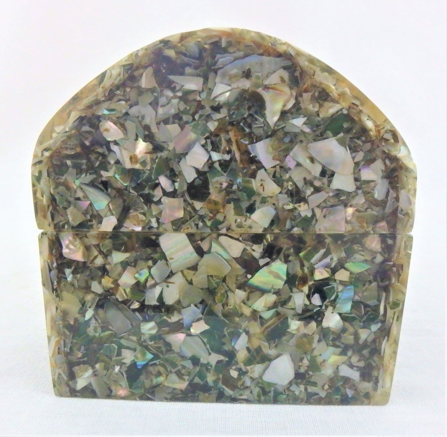 Handmade Abalone Seashell Cedar Jewelry Box: Keepsake Trinket Holder