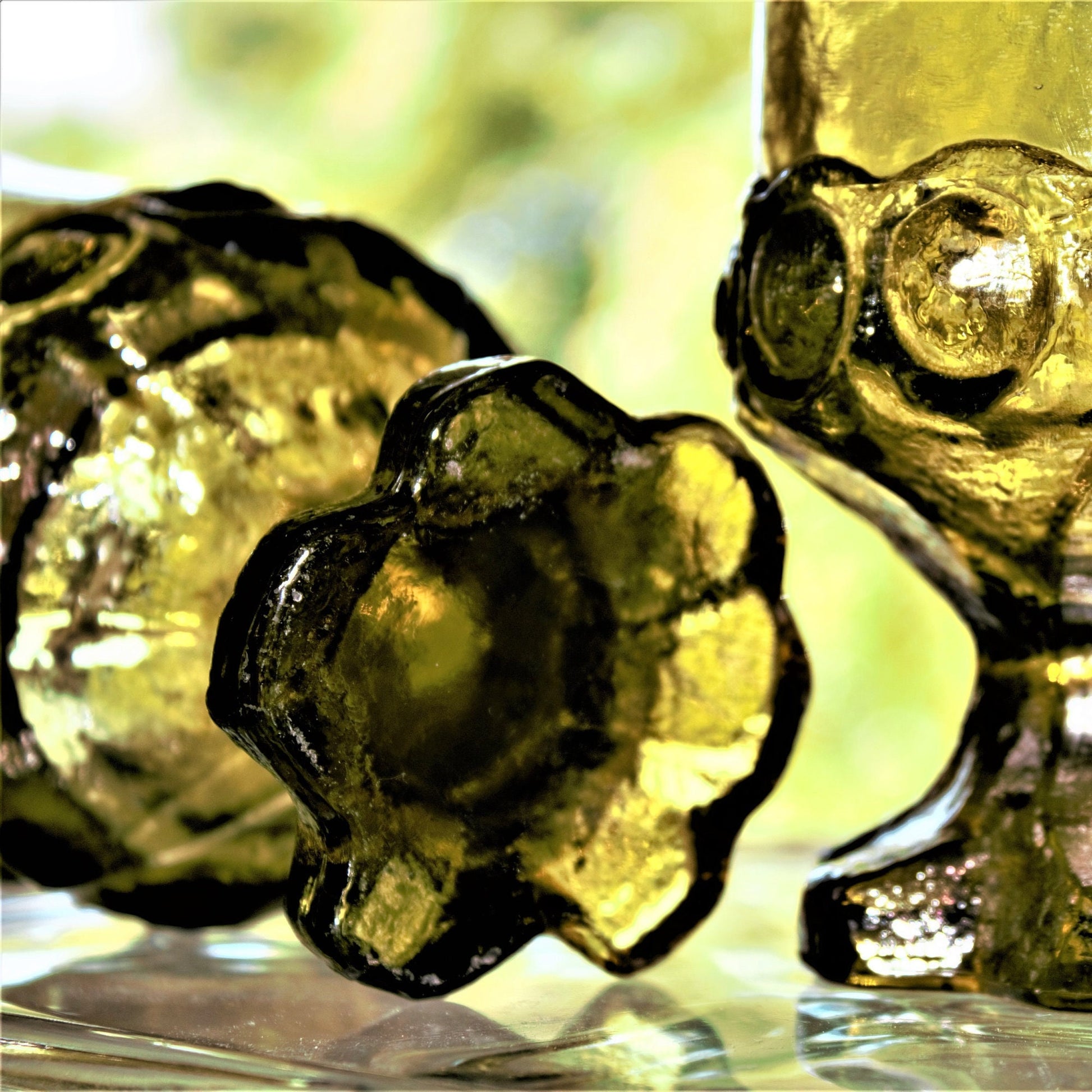 Vintage Tiffin Franciscan Madiera Green Goblets - Set of 2