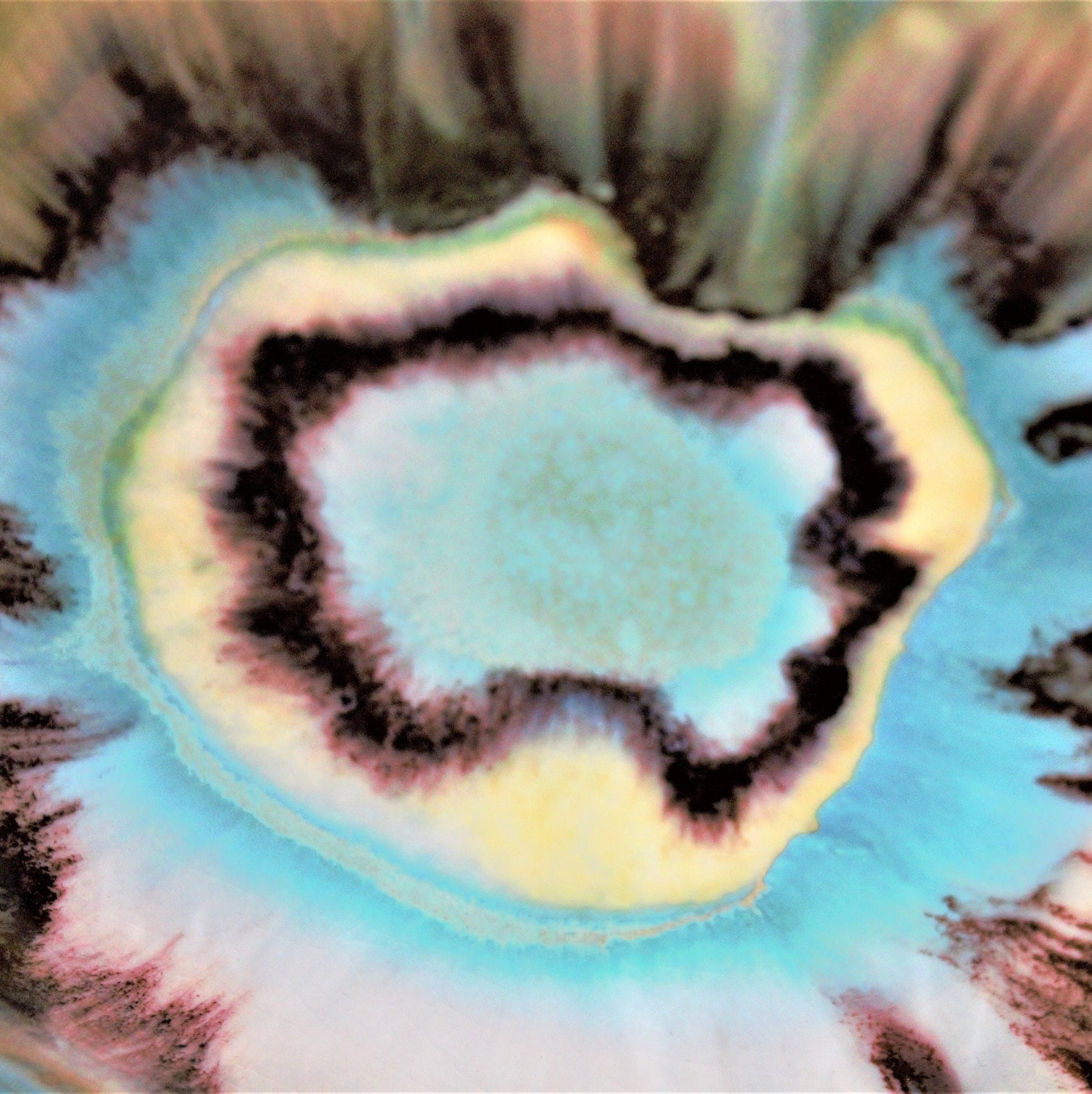 Vintage West Germany Lava Bowl 429: Decorative German Pottery