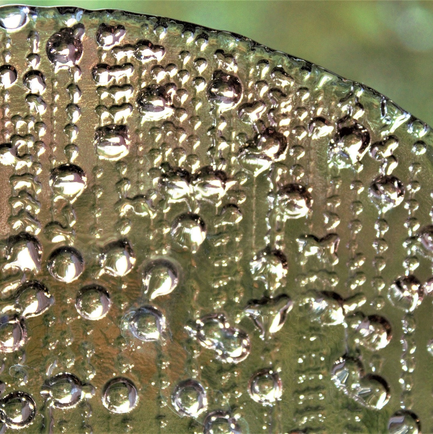 Iridescent Raindrop Glass Salad Plates - Set of 4