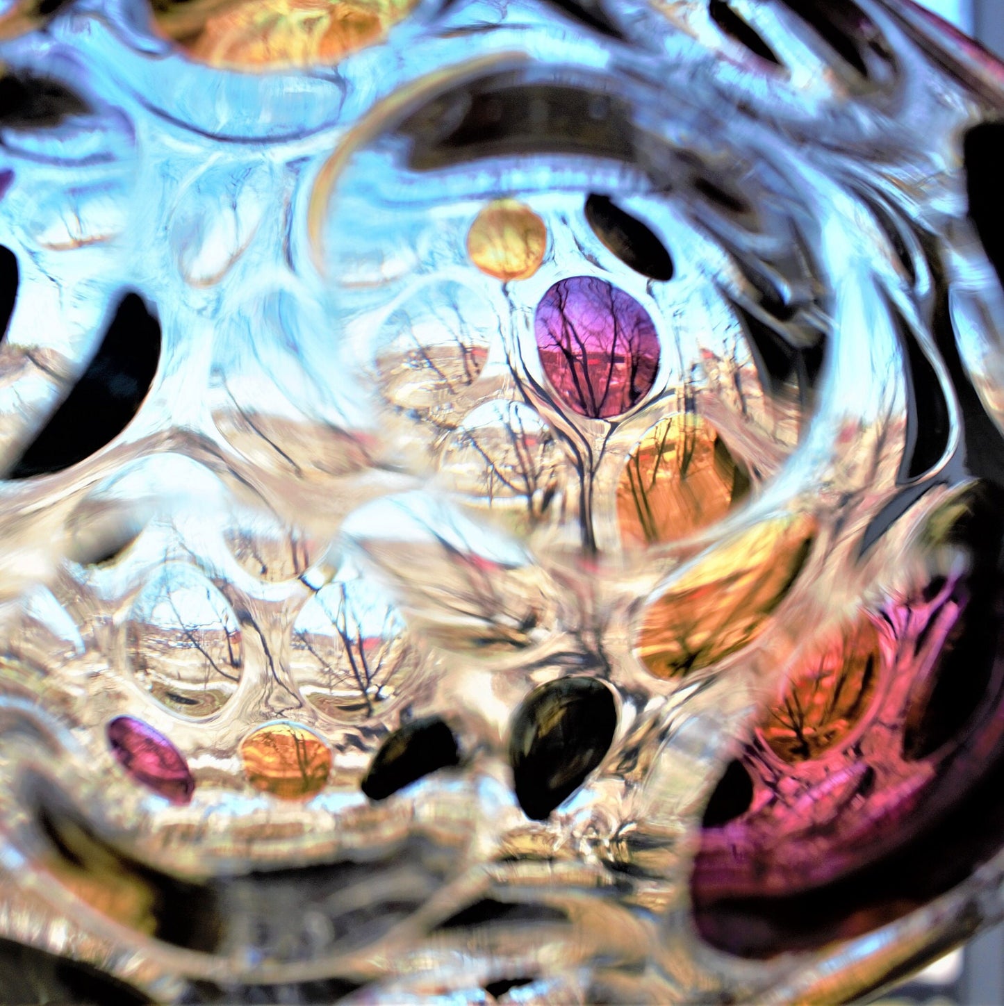 Rare Nemo Borske Sklo Cookie Jar: Gold & Pink Italian Glass, Marble Base