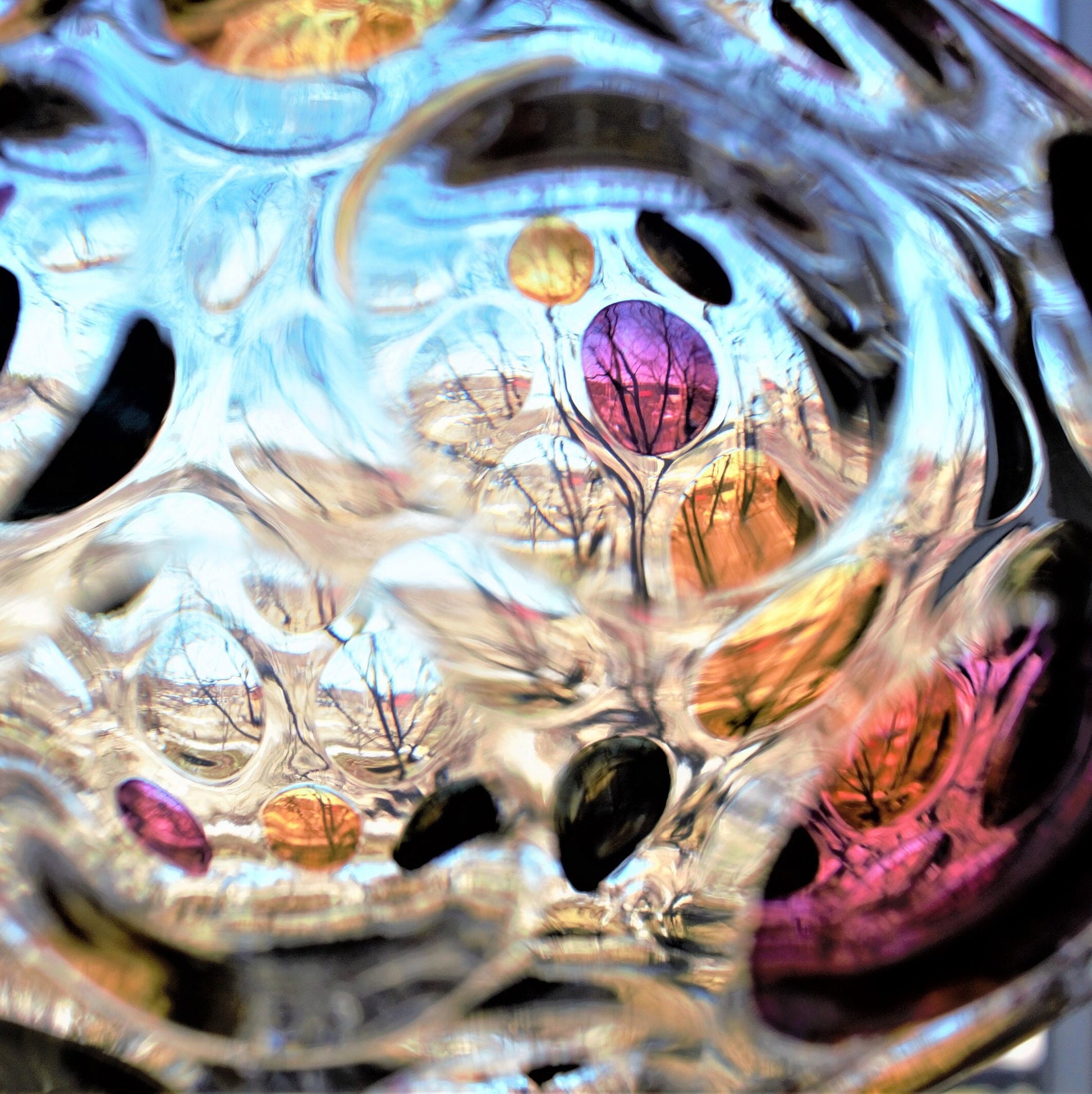 Rare Nemo Borske Sklo Cookie Jar: Gold & Pink Italian Glass, Marble Base