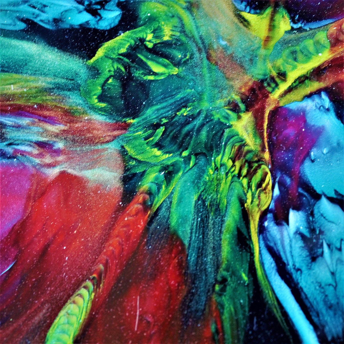 Vintage Seetusee Art Glass Plate: RARE Colorful Platter (13.5")