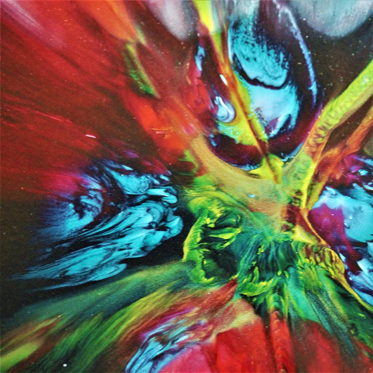 Vintage Seetusee Art Glass Plate: RARE Colorful Platter (13.5")