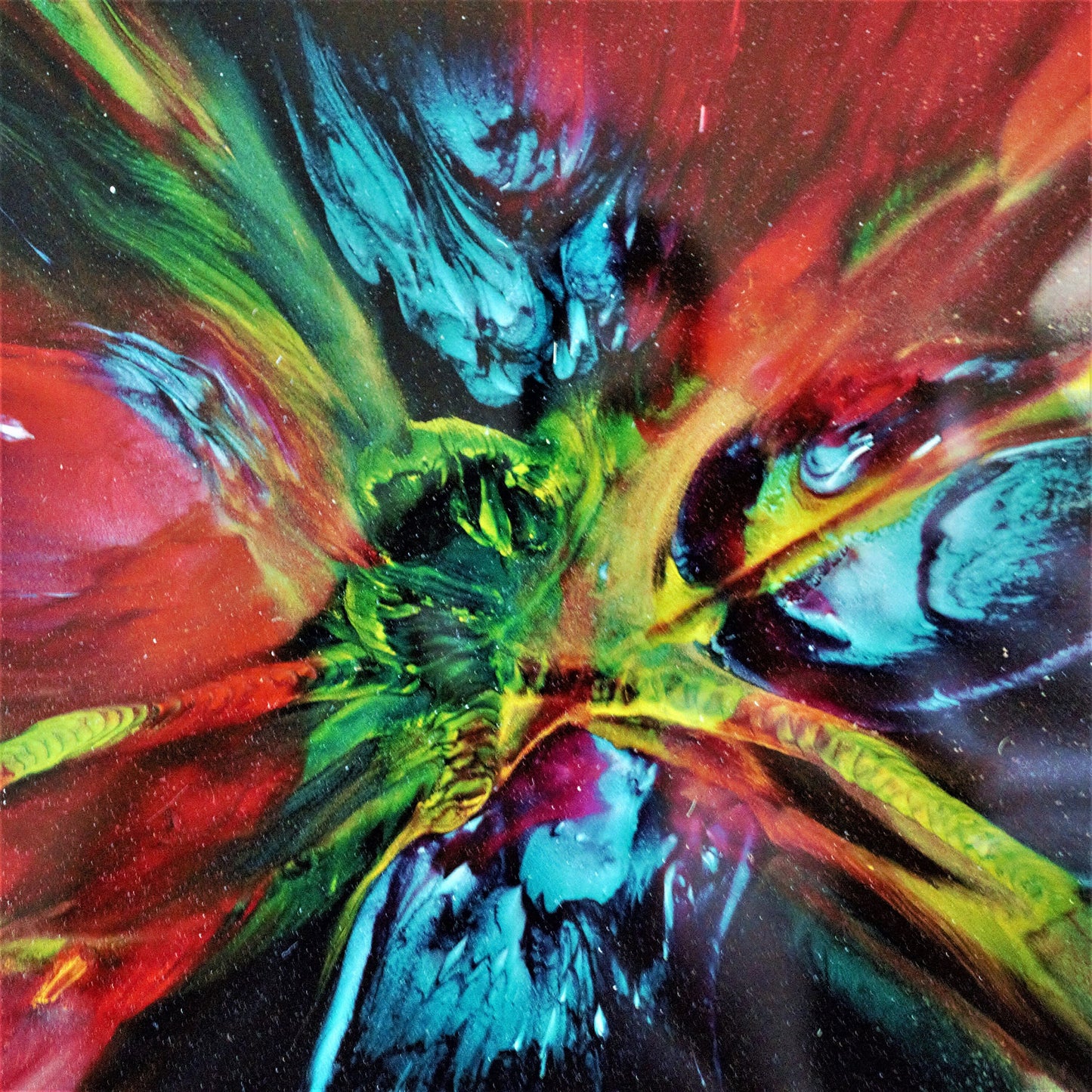 Vintage Seetusee Art Glass Plate: RARE Colorful Platter (13.5")