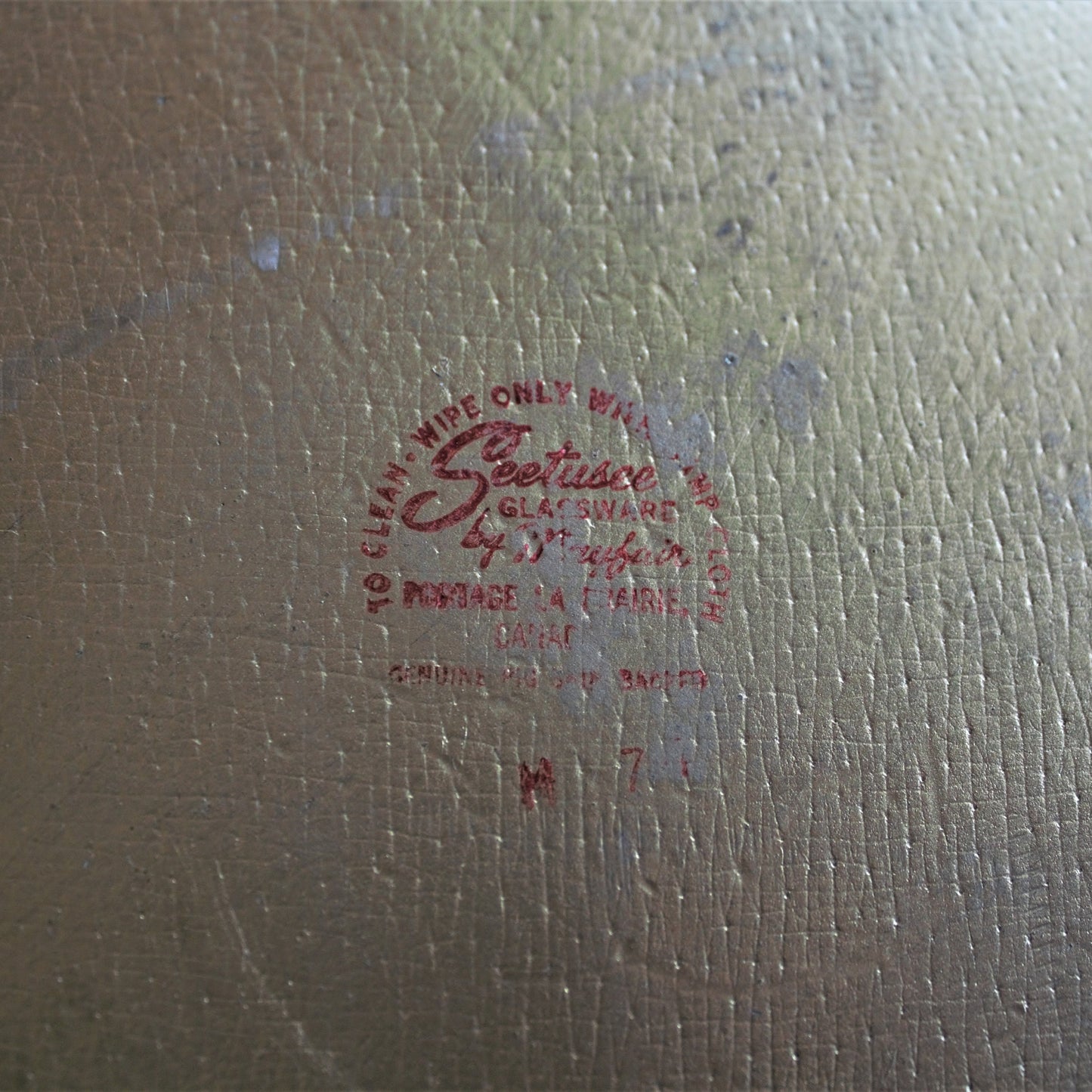 Vintage Seetusee Art Glass Plate: RARE Colorful Platter (13.5")