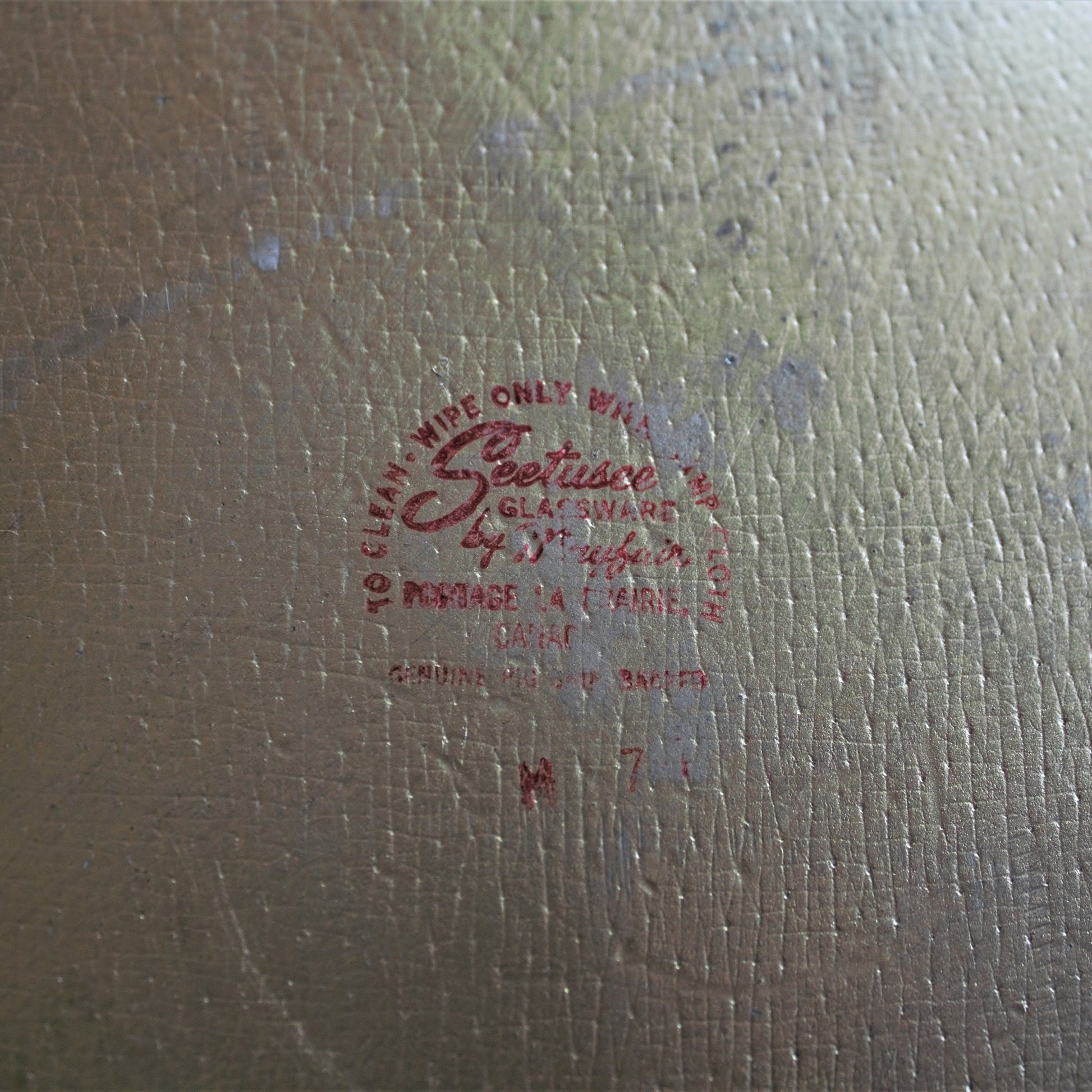 Vintage Seetusee Art Glass Plate: RARE Colorful Platter (13.5")