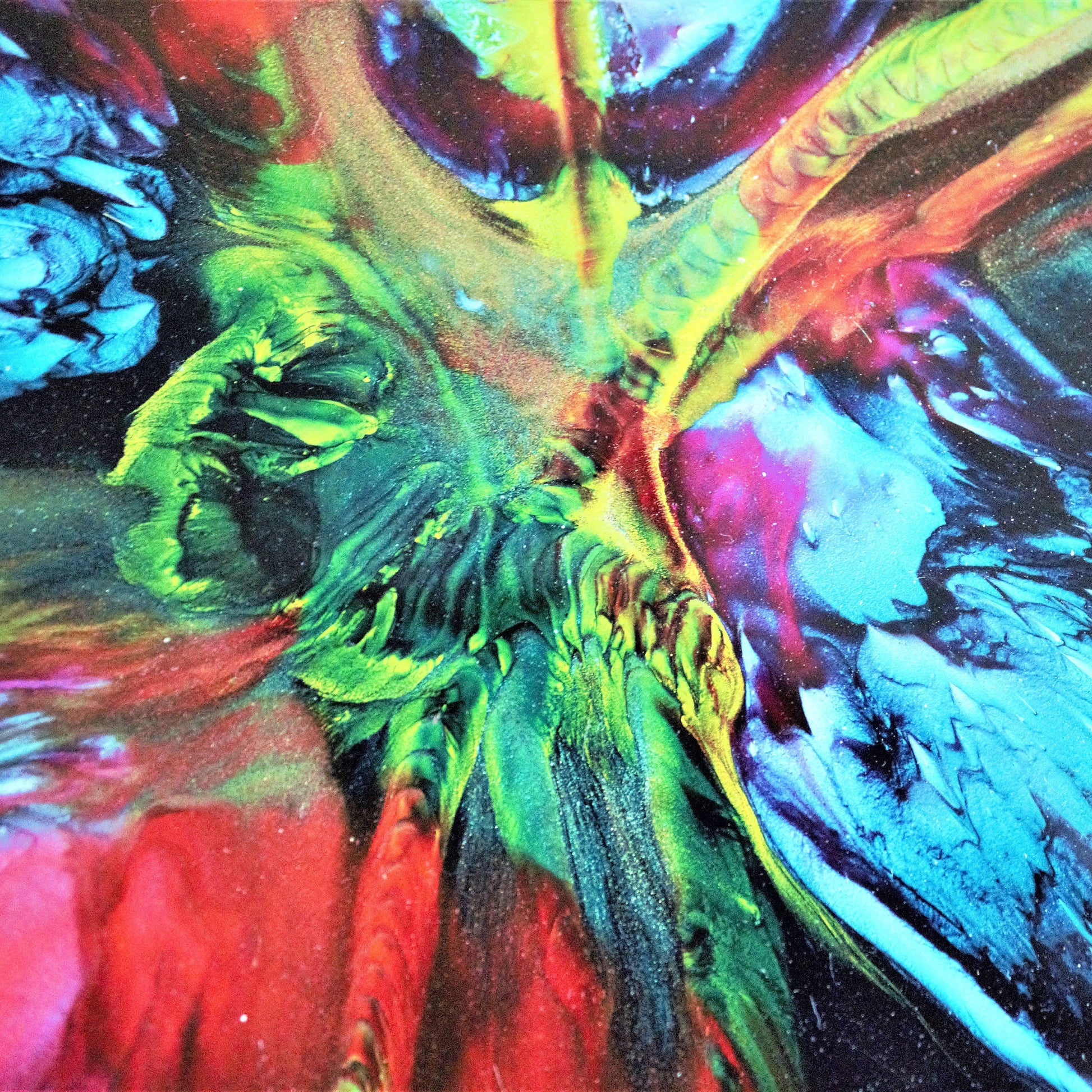 Vintage Seetusee Art Glass Plate: RARE Colorful Platter (13.5")