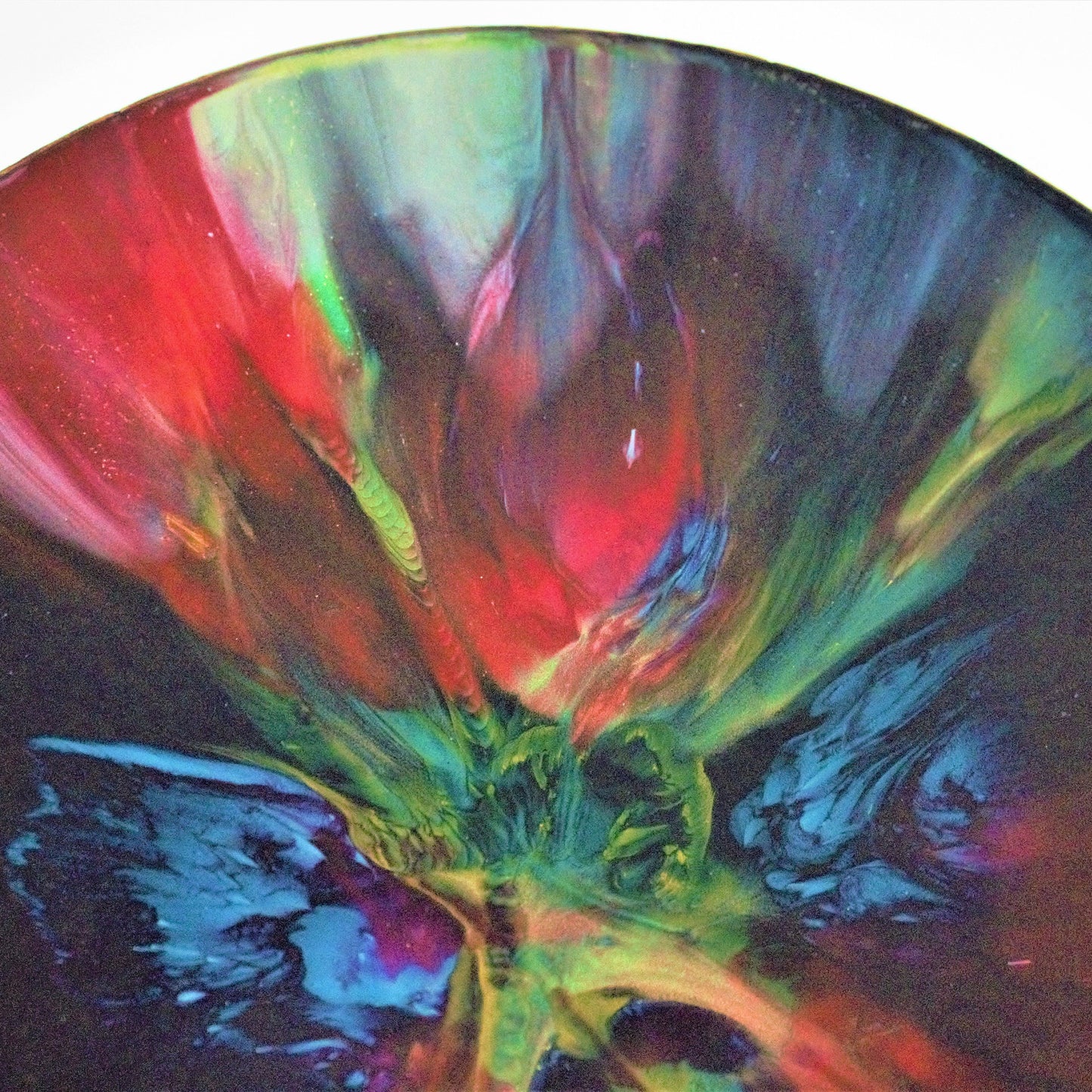 Vintage Seetusee Art Glass Plate: RARE Colorful Platter (13.5")