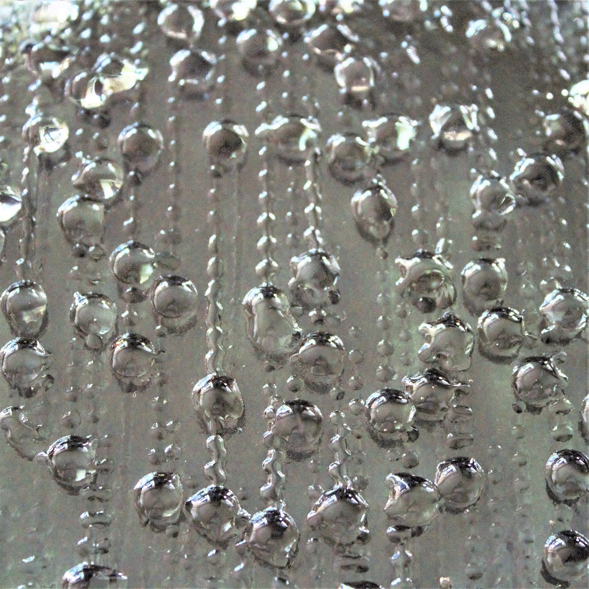 Iridescent Raindrop Glass Salad Plates - Set of 4