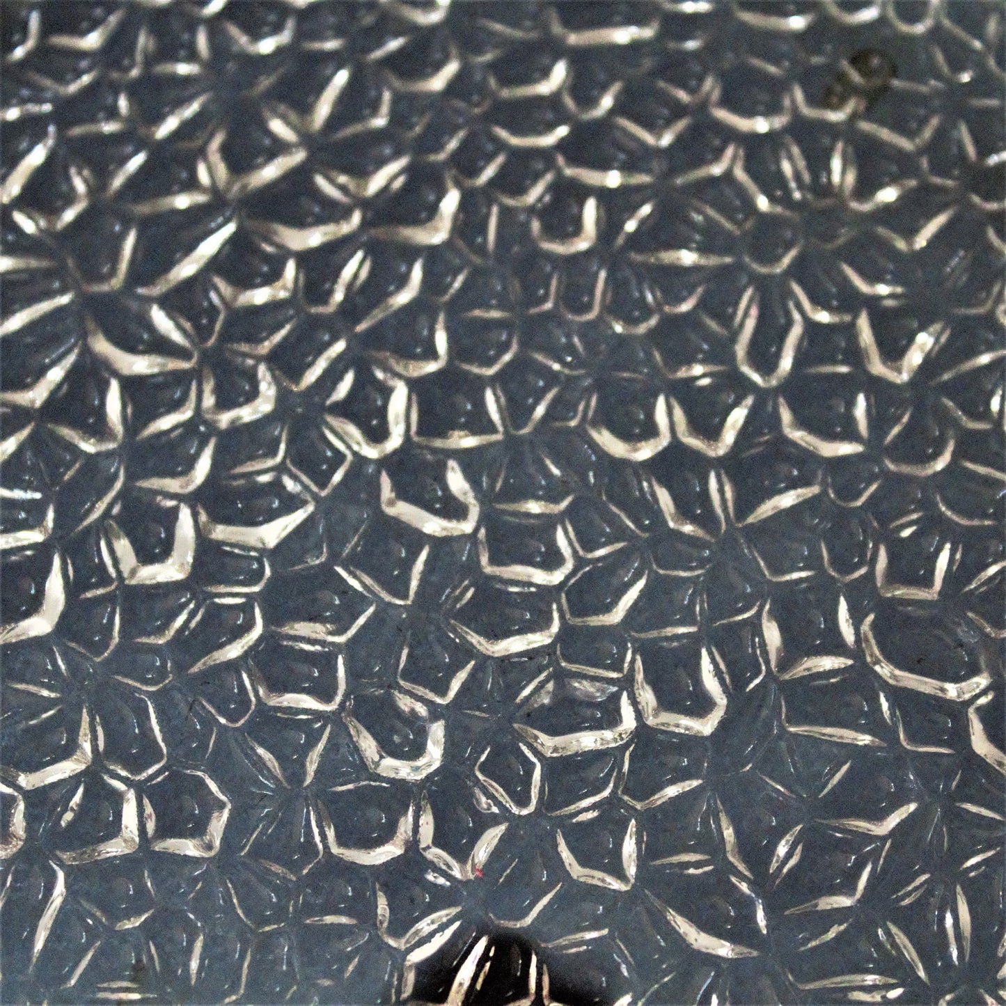 Iridescent Glass Salad Plates (Set of 4): Vetropuro Textured Gold Plateware