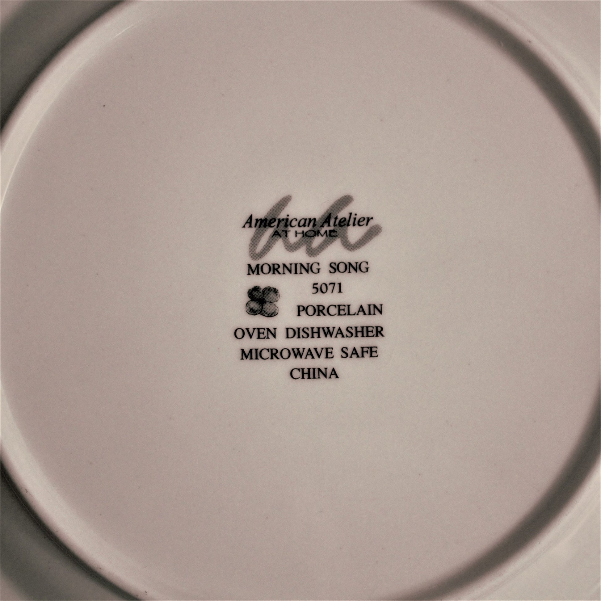 Colorful Bird Plates - American Atelier Morning Song - Set of 4 Porcelain Dessert Salad Plates