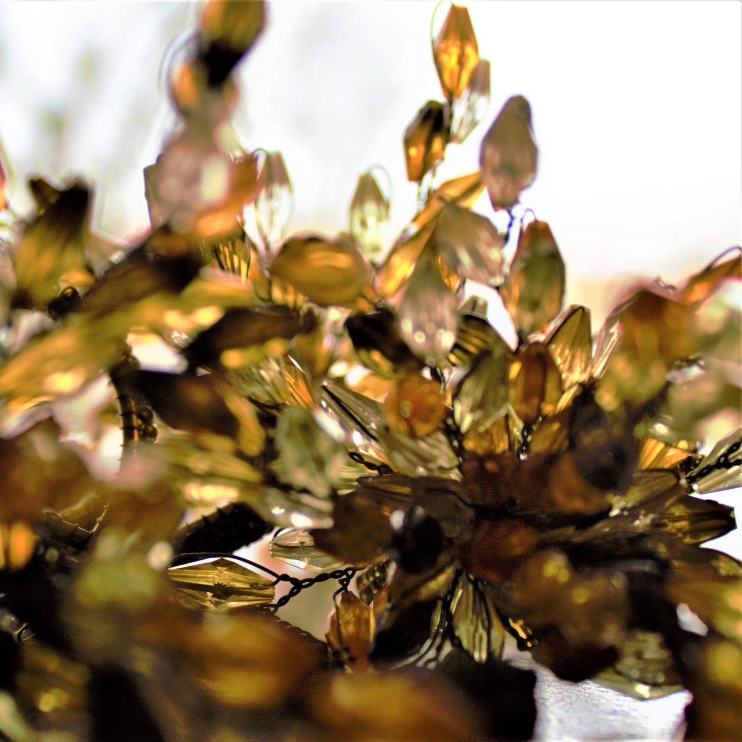 Vintage Lucite Napkin Rings - Set of 4 Floral Wire Table Décor