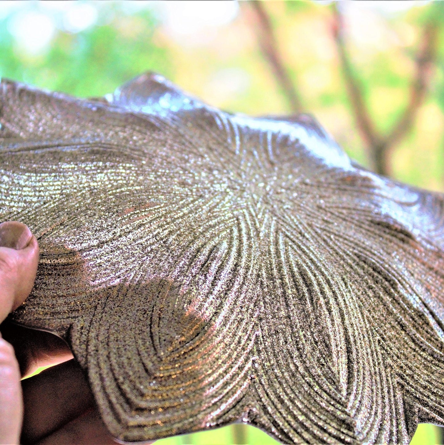Iridescent Star Glass Dessert Plates - Set of 6 Glittery Gold Tablesetting