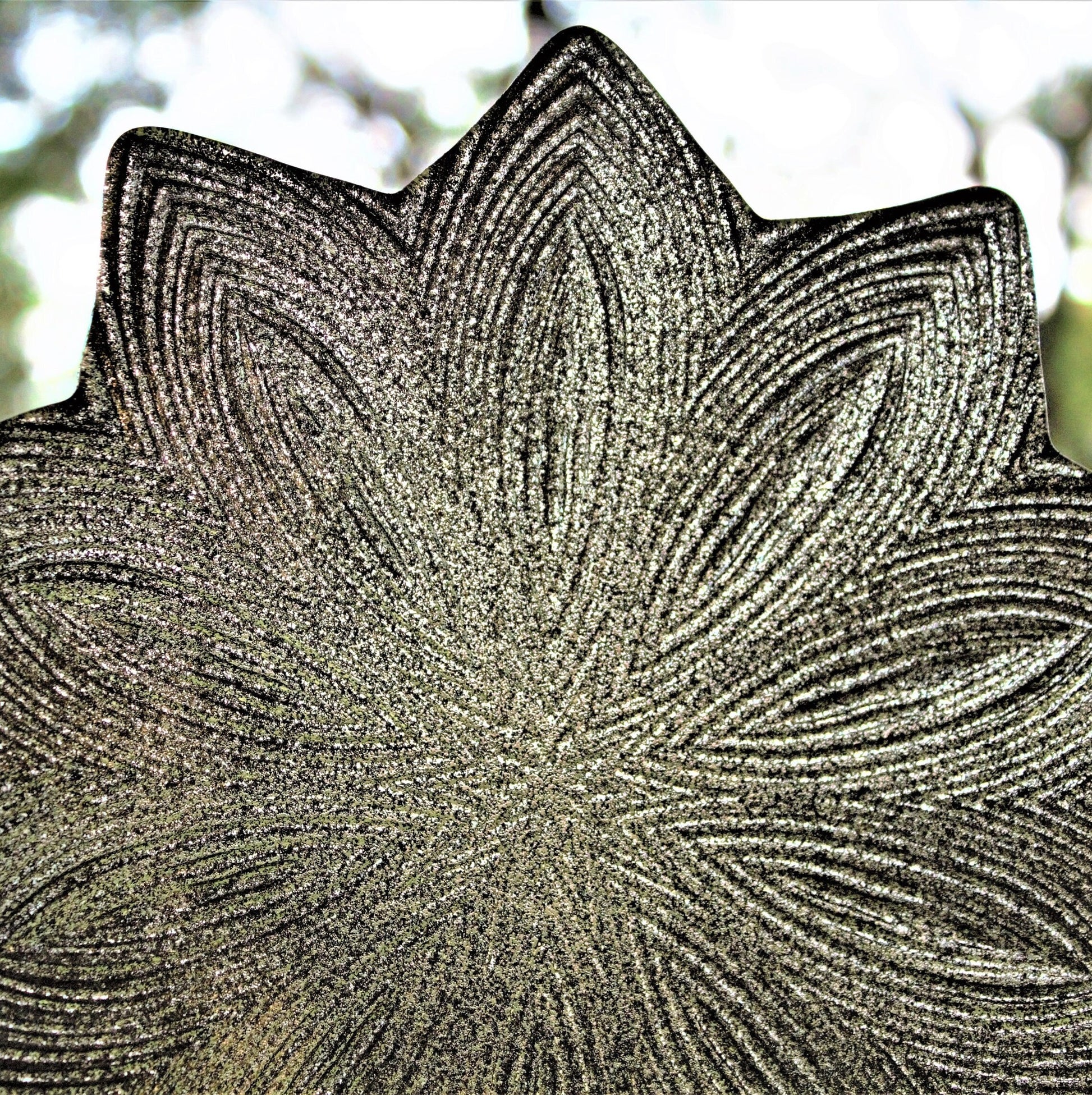 Iridescent Star Glass Dessert Plates - Set of 6 Glittery Gold Tablesetting