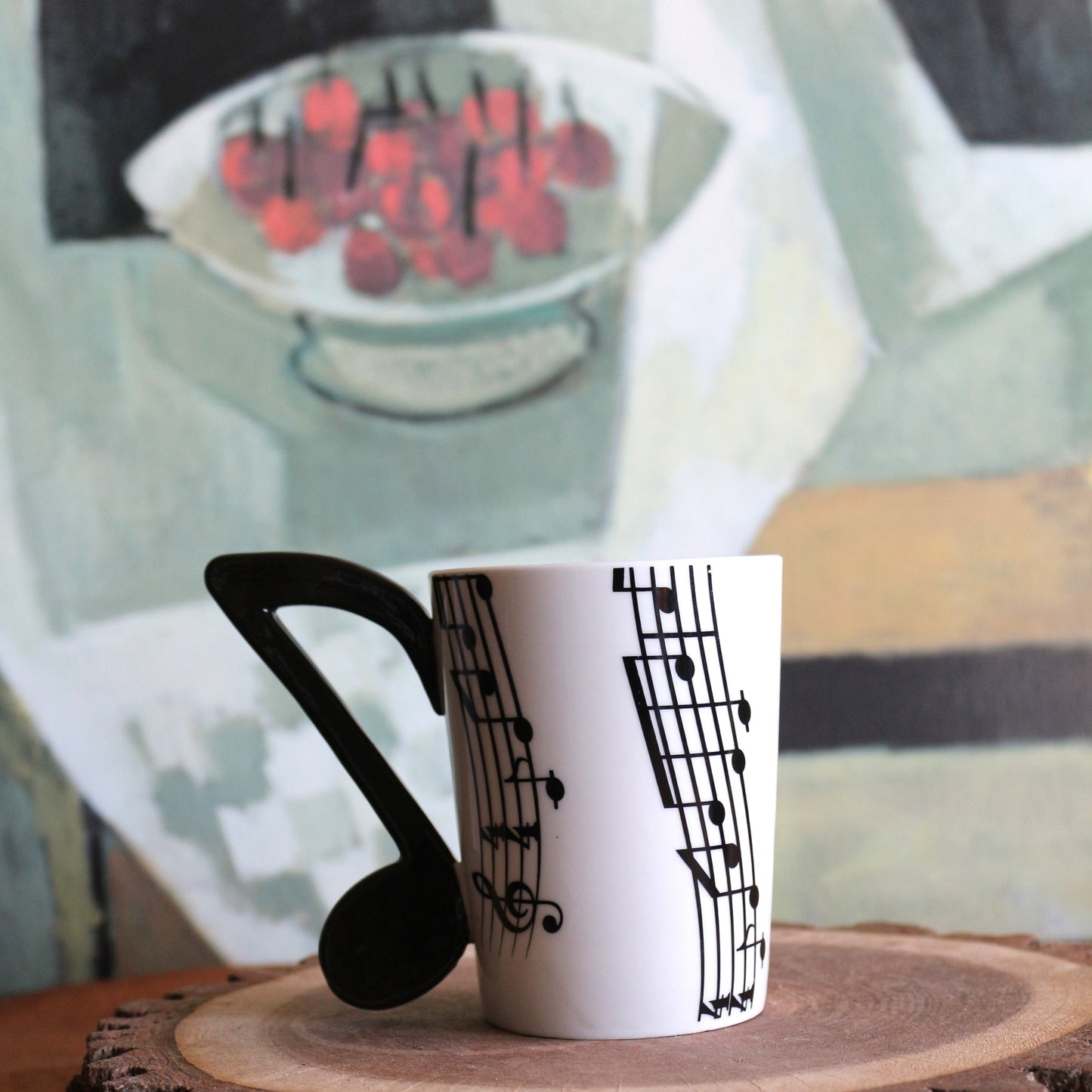 Music Note Handle Mug: Rock and Roll Coffee Cup, Music Lover Gift
