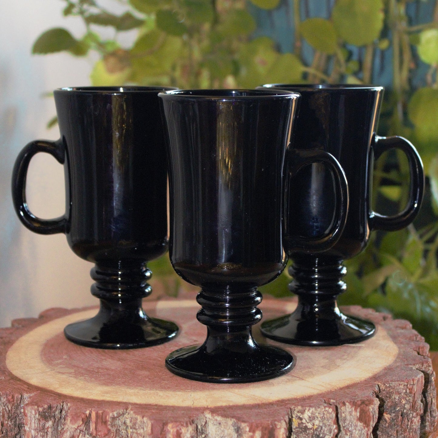 Matte Black Coffee Mug Set - 3pc Modern Black Decor