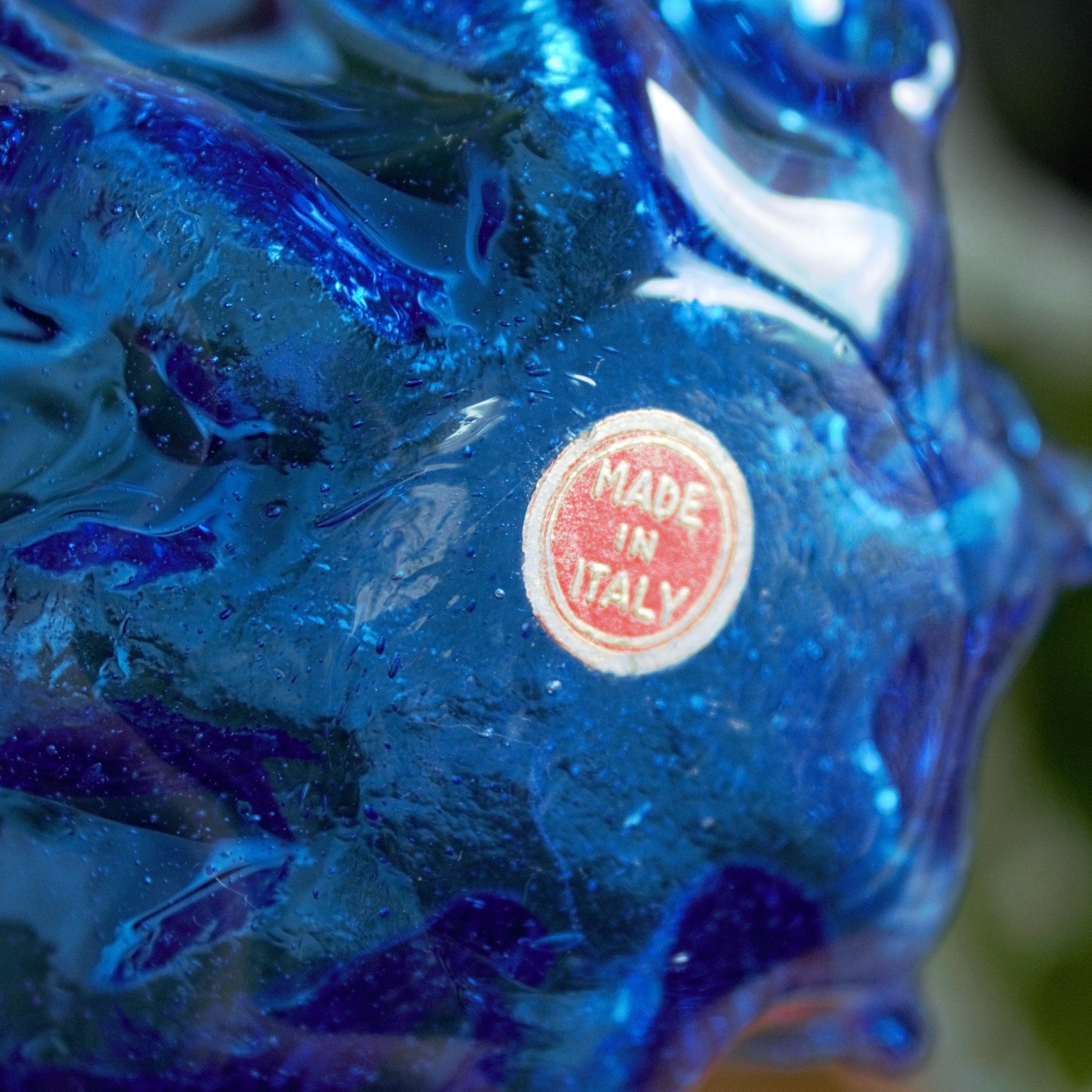 Italian Handblown Glass Votives: Cobalt Blue Candle Holders, Set of 3