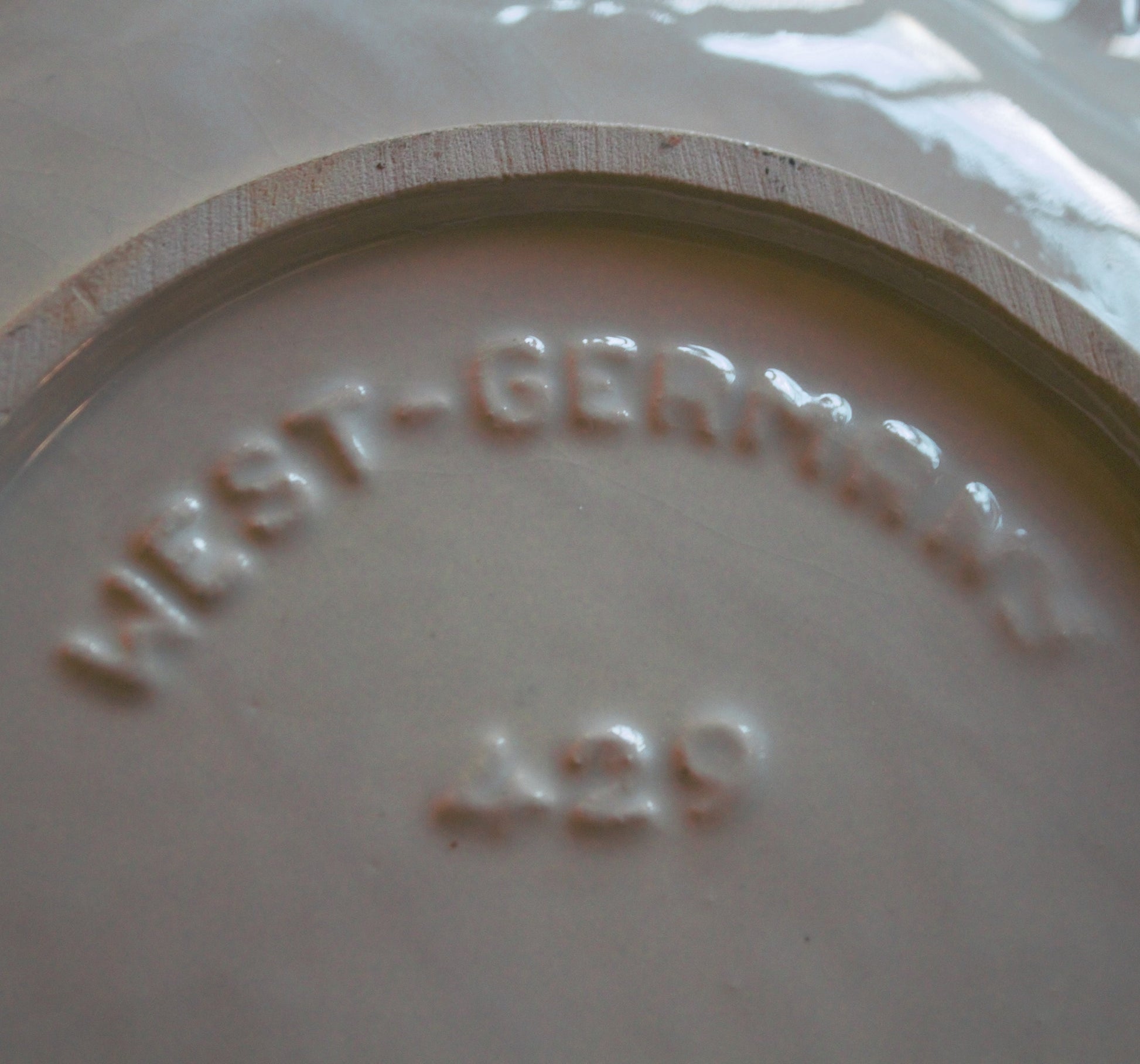 Vintage West Germany Lava Bowl 429: Decorative German Pottery