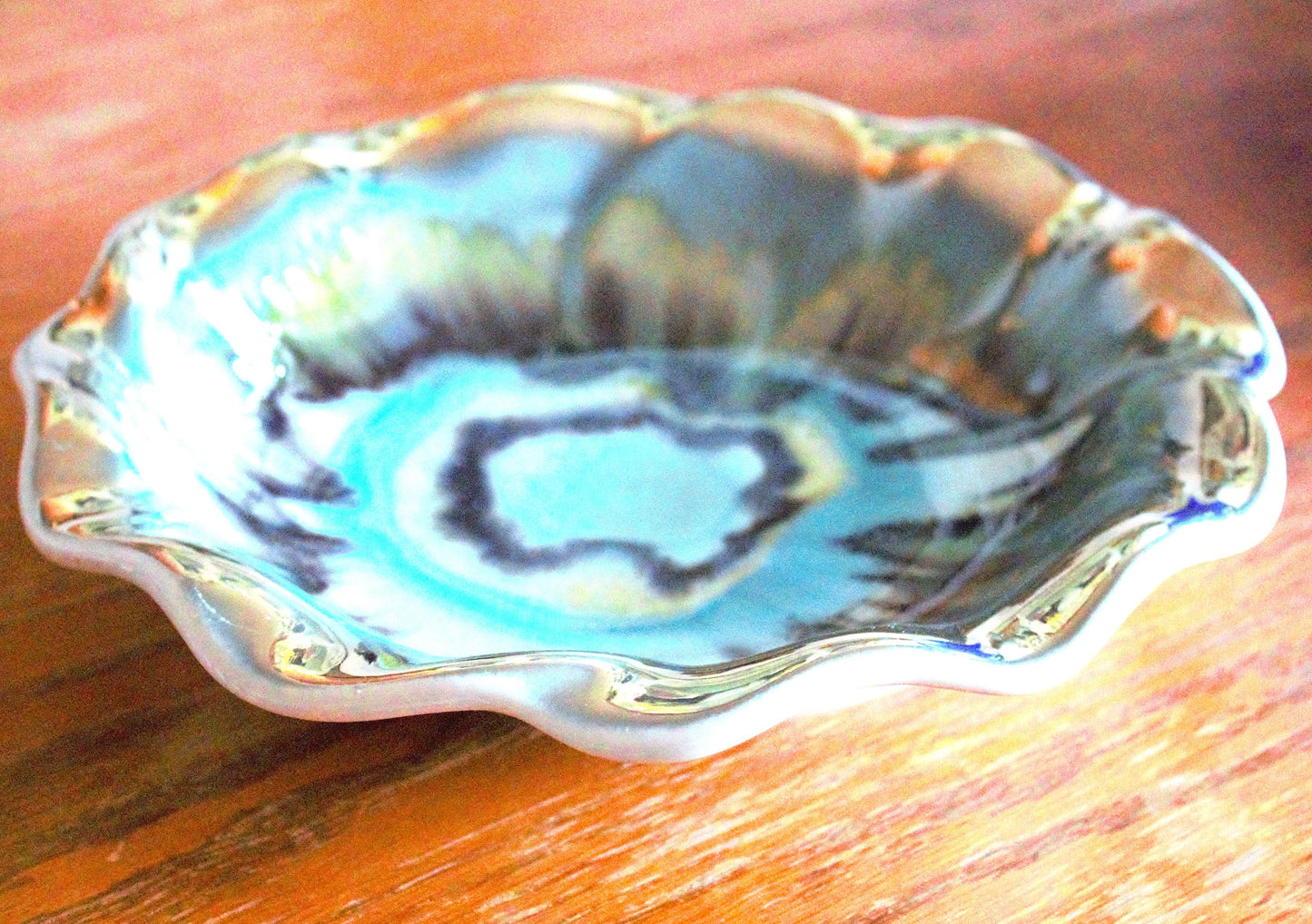 Vintage West Germany Lava Bowl 429: Decorative German Pottery