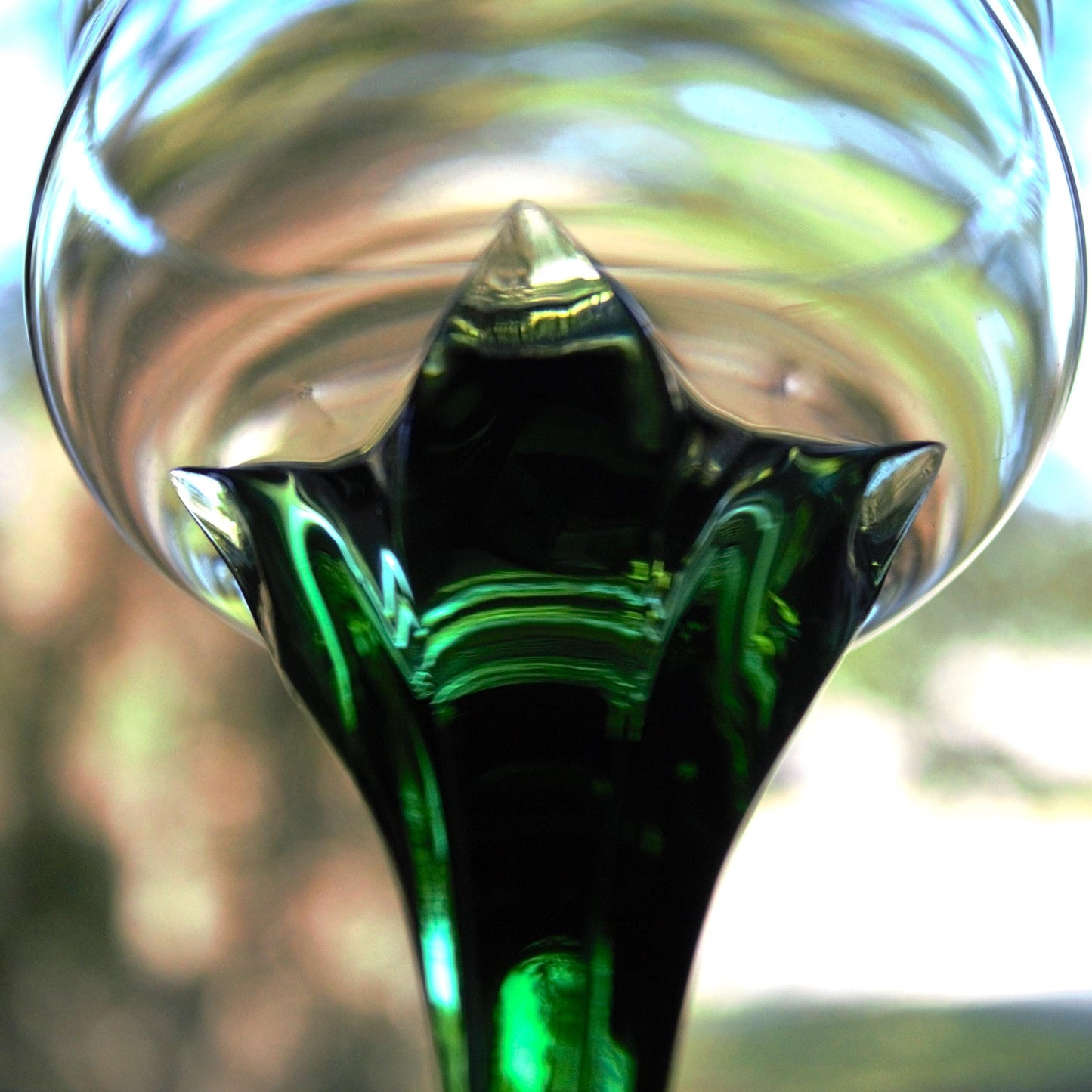 Vintage Italian Coupe Glasses - Jewel Tone Stemware, Set of 4