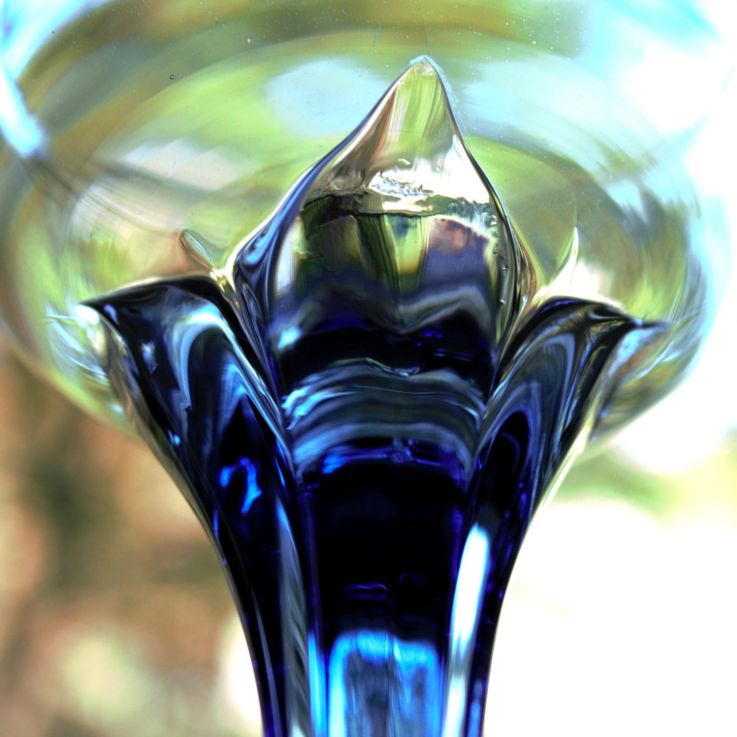 Vintage Italian Coupe Glasses - Jewel Tone Stemware, Set of 4