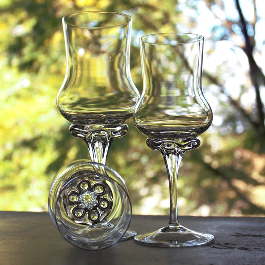 Elegant Grappa Glasses Set of 2: Refined Tasting Glassware