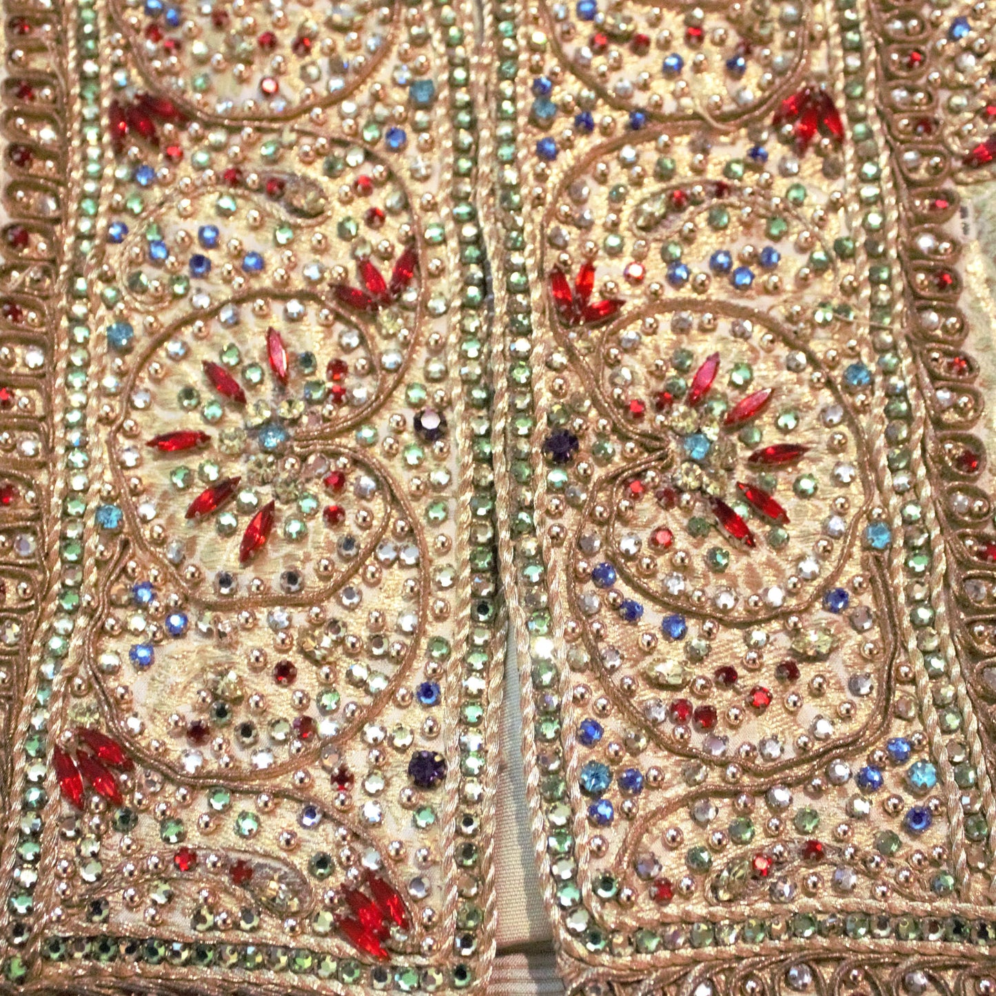 Rare Vintage Adele Simpson Beaded Couture Vest: 1960s Embellished Fashion