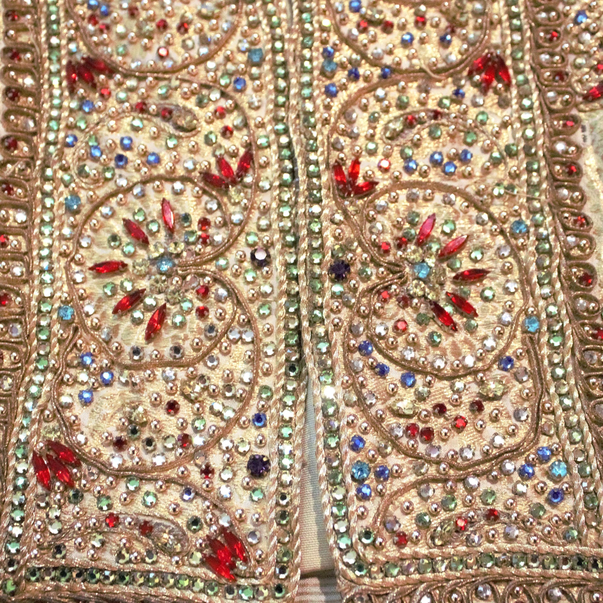 Rare Vintage Adele Simpson Beaded Couture Vest: 1960s Embellished Fashion