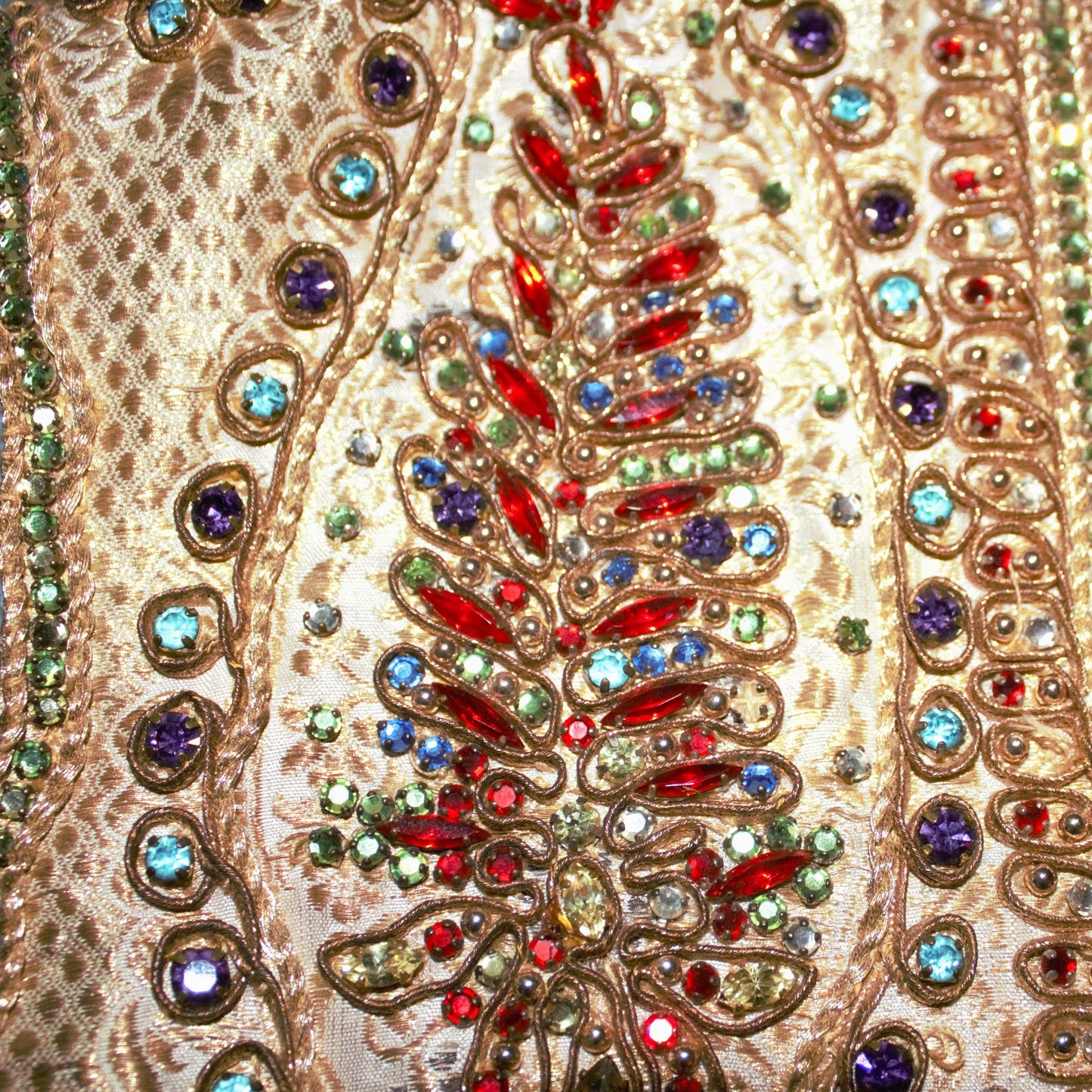 Rare Vintage Adele Simpson Beaded Couture Vest: 1960s Embellished Fashion