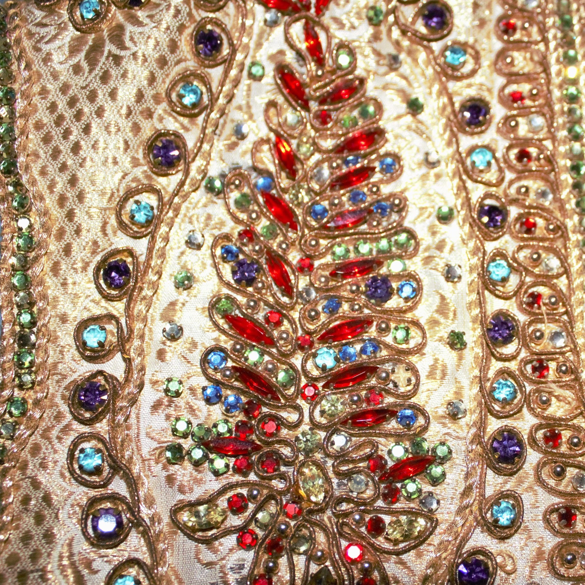 Rare Vintage Adele Simpson Beaded Couture Vest: 1960s Embellished Fashion