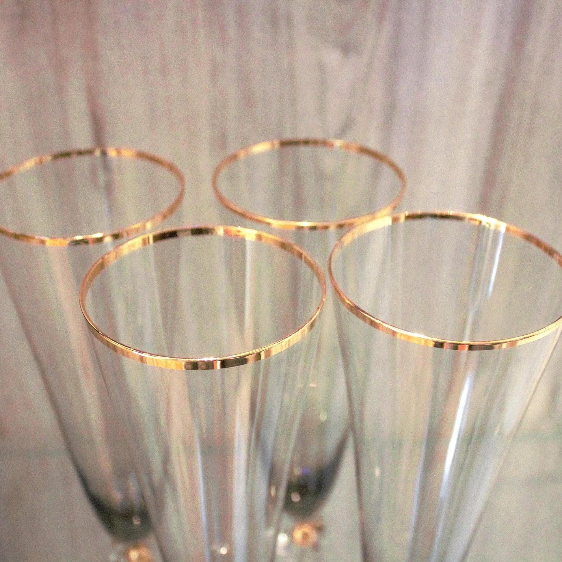 Vintage Jozef Stanik Smokey Black and gold Cocktail Glasses, Gold Ball Stem, Art Deco Barware Set of 4, MCM stemware